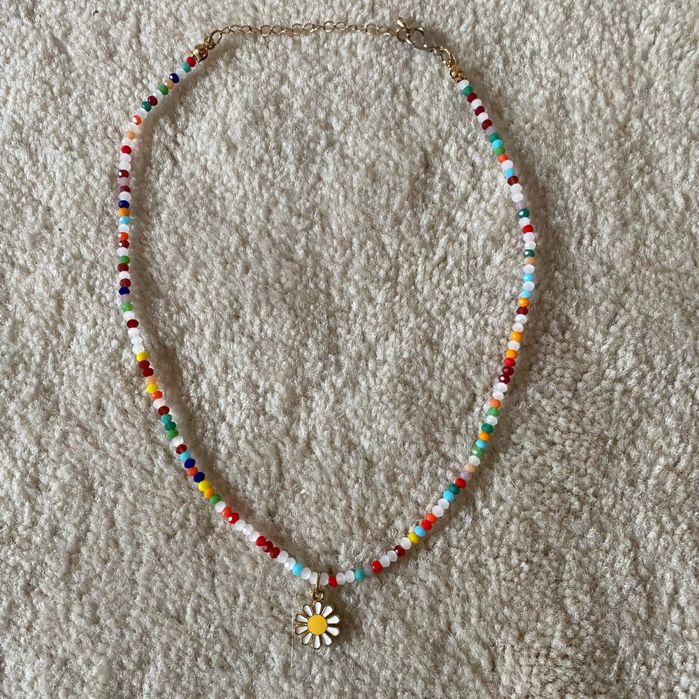 COPY - Colorful sunflower necklace